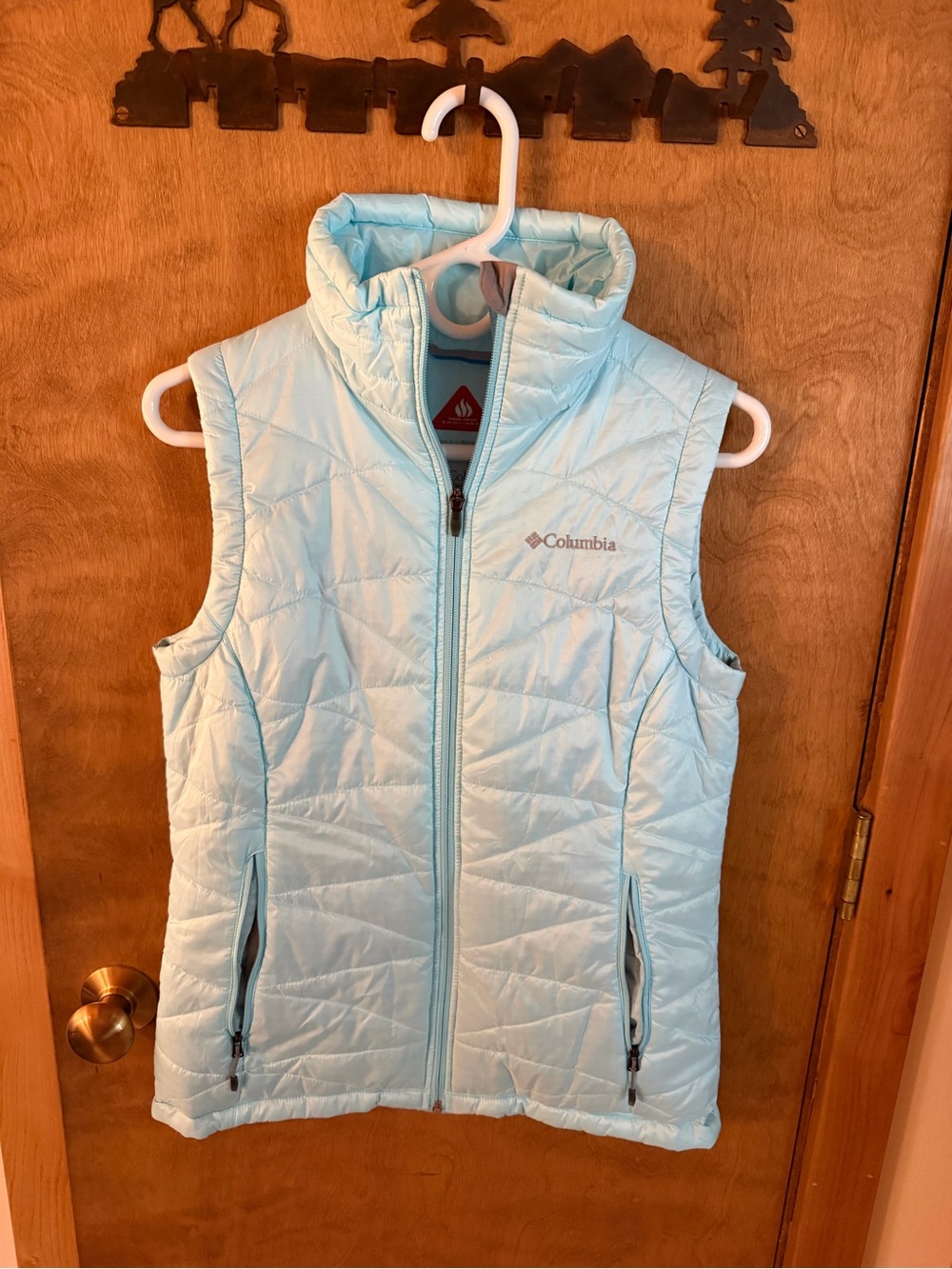Columbia Pale Blue Quilted Insulated Vest